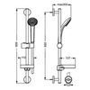 Душевой гарнитур 90,9 см 3 режима Ideal Standard IdealRain B9504AA