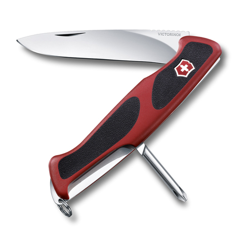 Нож Victorinox RangerGrip 53, 130 мм, 5 функций, красный с черным123