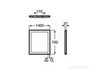 IRIDIA зеркало прямоугл. с LED 1400 мм Roca 812347000
