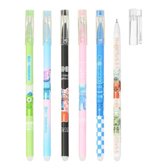 
          Ручка гелевая, пиши-стирай, Basir, синие чернила, серия "BEAR", корпус с рисунком, 12 шт