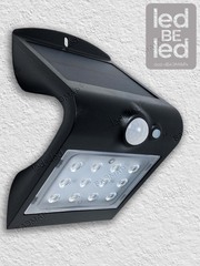 Уличный светильник на солнечной батарее с датчиком движения и света ledBEled 1.5W 220LM, настенный светодиодный фонарь