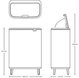 Мусорный бак Touch Bin Bo Hi (2 х 30 л), Стальной матовый (FPP), артикул 130649, производитель - Brabantia, фото 12