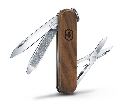 Нож-брелок Victorinox Classic Wood, 58 мм, 5 функций, коричневый (0.6221.63)