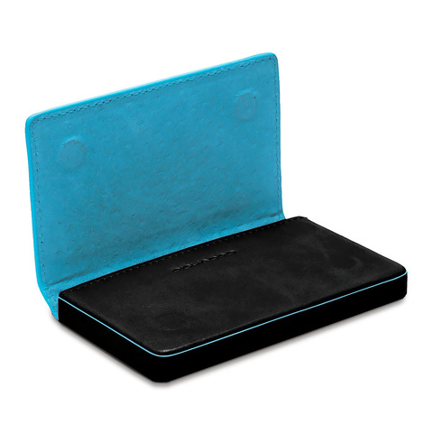 Чехол для визитных карт Piquadro Blue Square, чёрный, кожа натуральная (PP1263B2/N)