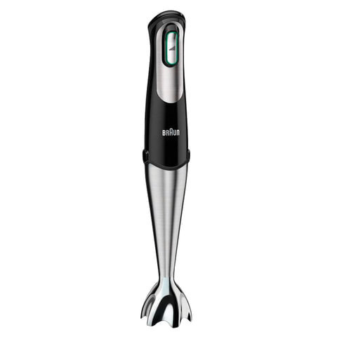Блендер погружной BRAUN MQ700 SOUP, 750 Вт, 10 скоростей, стакан, сталь, черный