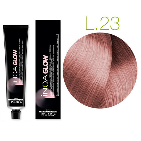 L'Oreal Professionnel INOA Glow Light Gold Blush L.23 (Перламутрово-золотистый) - Стойкая краска для светлых баз