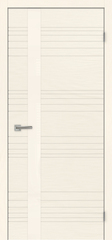 Межкомнатная дверь New Plain / Цвет РАЛ 9001 / Стекло "Лакобель крем" / Двери Верда