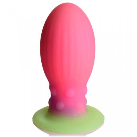 Фантазийный фаллоимтатор яйцо инопланетянина Creature cocks Xeno Egg Glow In The Dark Silicone Egg, L, 13.3х5.8 см