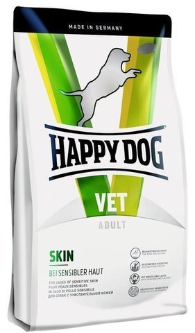 купить Happy Dog VET Diet Skin сухой корм для собак всех пород при проблемах с кожей и шерстью 12 кг