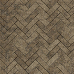 Тротуарная плитка ПАРКЕТ - Листопад гладкий Старый замок