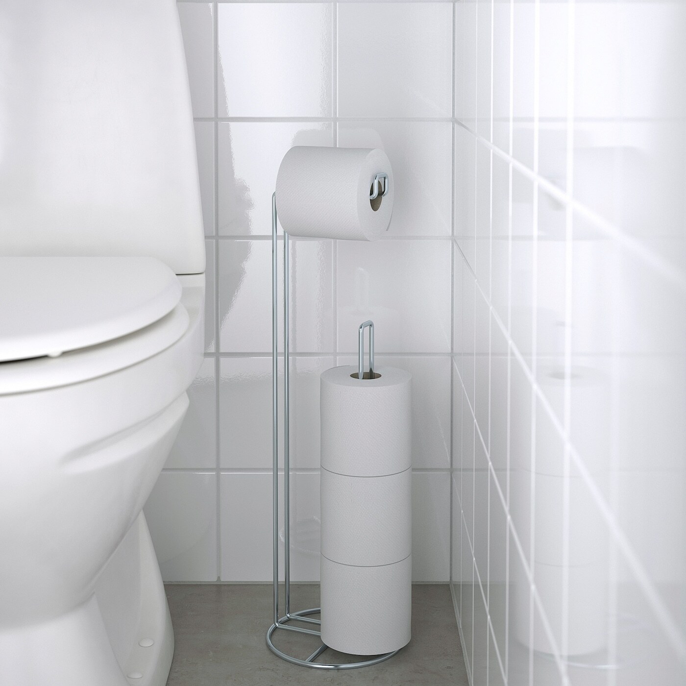 IKEA Стойка для туалетной бумаги, оцинкованная KROKFJORDEN купить в ...