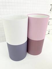 Цилиндр одиночный, 16*16 см, Розовый, 1 шт. (без крышки)