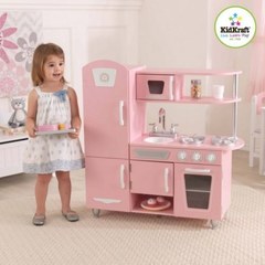 Кухня детская из дерева KidKraft Винтаж Розовая 53179_KE