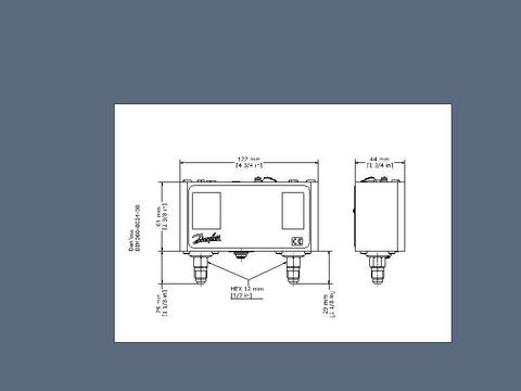 Реле давления KP15 Danfoss 060-124566