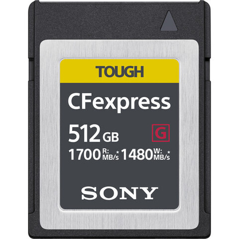 Sony 512GB CFexpress Type B TOUGH Memory Card (CEBG512/J)