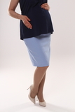 Юбка для беременных 10363 голубой
