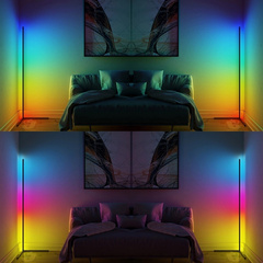 Угловая лампа цветная RGB торшер