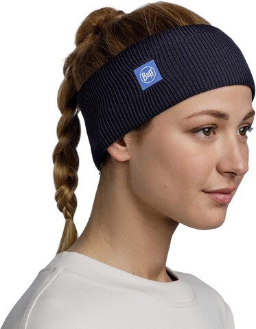 Картинка повязка Buff Headband Crossknit Night Blue - 1