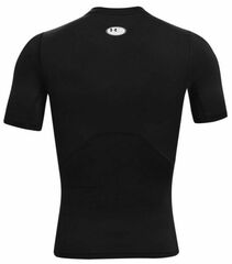 Теннисная футболка Under Armour HeatGear Short Sleeve - black/white