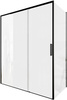 Aquanet AE65-160x90-BT Pleasure Evo ограждение (набор дверь + бок. стекло), черн.анод 1600х900 мм (324144)