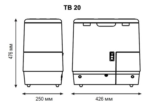 Компрессорный автохолодильник Indel B TB20 (20л)