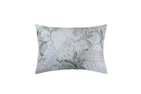 Наволочка 50х70 Mollen Ландыши светло-серая хлопковая