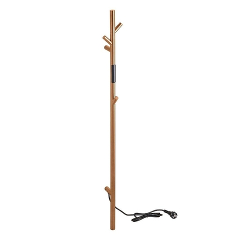 Bemeta 704154015 Электрический полотенцесушитель, прут, 30W, нержавеющая сталь, матовая, золотая медь