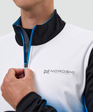 Элитный лыжный костюм Nordski Pro 2.0-1.0 White/Black/Light Blue мужской