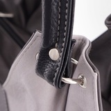 Сумка Саломея 101 мульти итальянский серо-черный