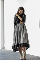 Настенька. Платье комбинированное с вышивкой PL-422570