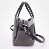 Сумка Саломея 477 мульти итальянский серо-черный