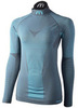 Премиальная тёплая Терморубашка Mico Warm Control Skintech с высоким воротом для холодной погоды женская