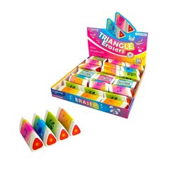 
          Ластик Yalong, синтетический каучук, трехгранный. цвет ассорти, 50*20*20 мм, картонна упаковка, "Маски животных"