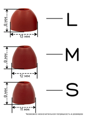 Амбушюры силиконовые для наушников (L/M/S)