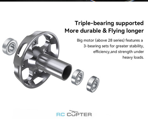 T-Motor AT2814 KV1050 3D F3A длинный вал