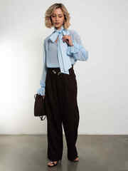 Блуза Элегия (голубой)