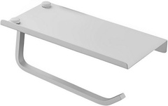 Держатель для туалетной бумаги Haiba с подставкой, белый HB 330-8