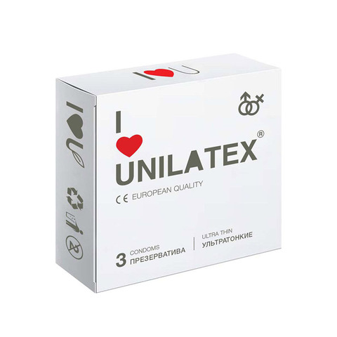 Презервативы Unilatex Ultrathin 3шт.