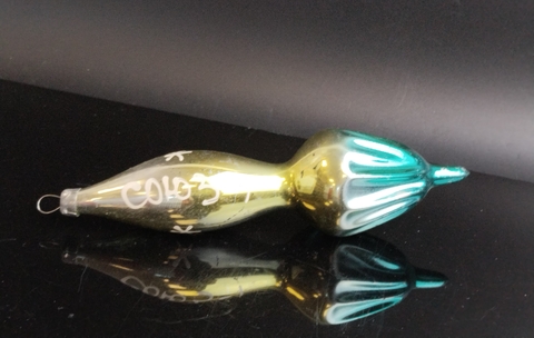 Ёлочная игрушка ракета, "Союз-1", стекло, подвесное, винтаж СССР 1960-1980 гг