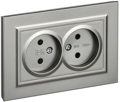 BRITE Роз. 2-я без з/к с з/ш 10А в сб. РСш12-2-БрС сталь IEK