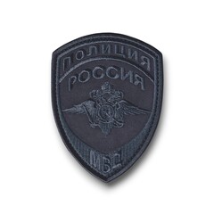 Нашивка ( Шеврон ) На Рукав Нового Образца ( Приказ №777 ) Орел ( Общий ) Полиция МВД России Графит