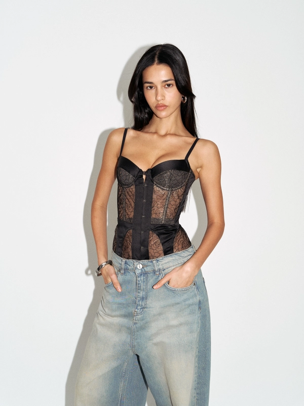 Корсет Rozlyn Black, Черный