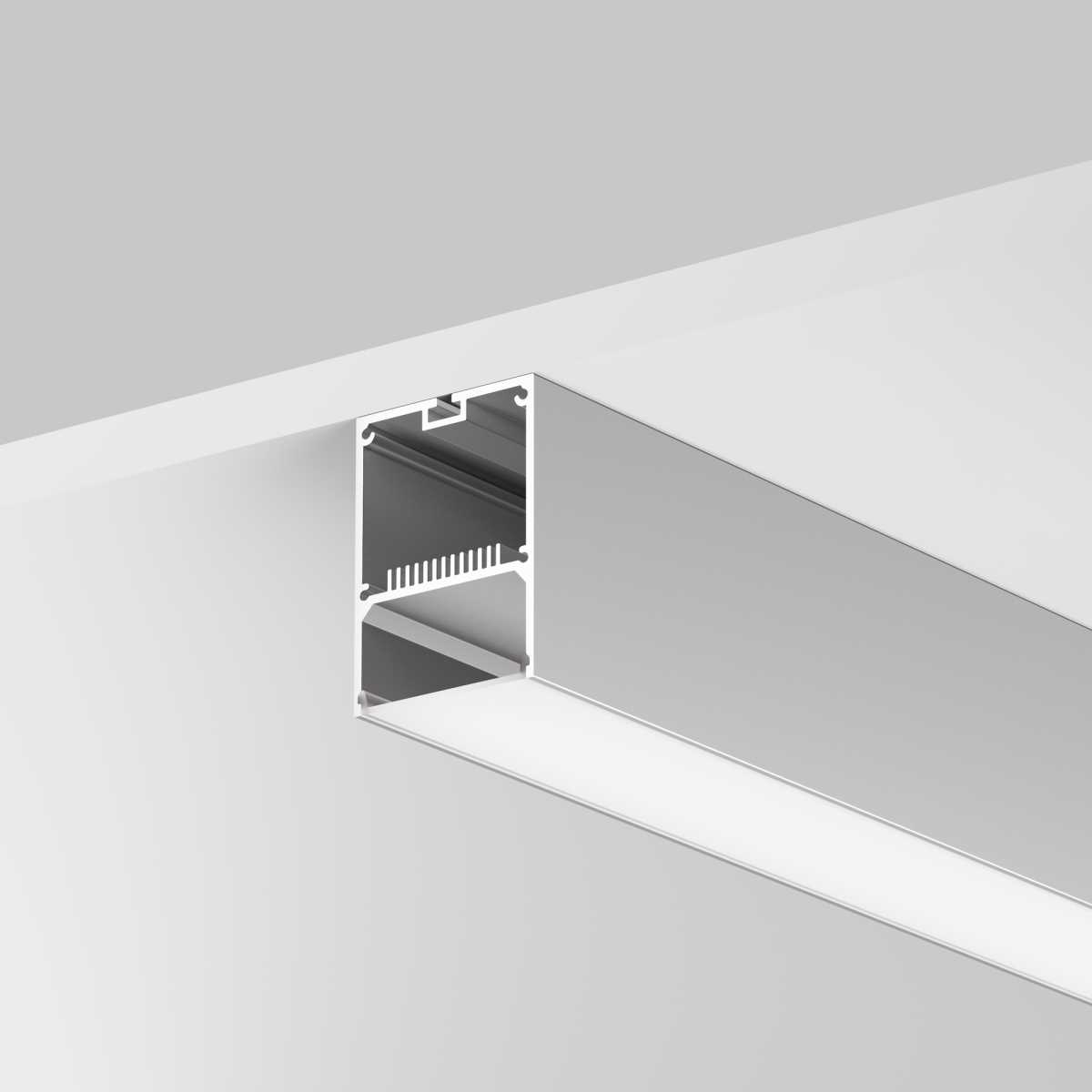 Алюминиевый профиль накладной-подвесной 50х70 (Серебро, 2 м), ALM-5070-S-2M Maytoni Led Strip 633016
