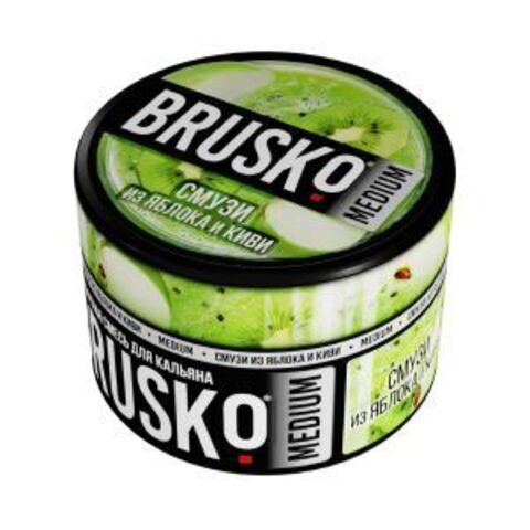 Кальянная смесь Brusko Medium - Смузи из Яблока и Киви