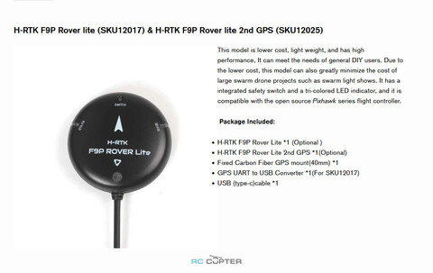 GNSS система Holybro H-RTK F9P Rover lite