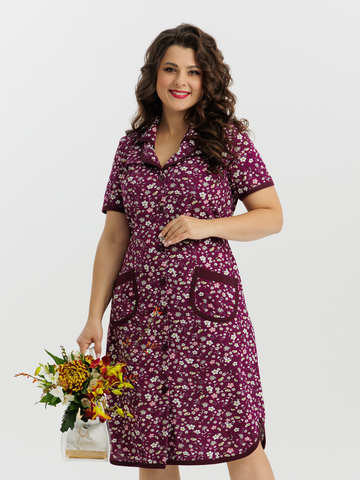 4572 Халат на пуговицах