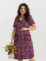 4572 Халат на пуговицах