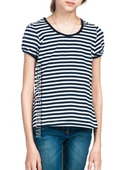 Футболка-тельняшка для девочки - Магазин тельняшек.ру 8-800-700-93-18Футболка-тельняшка для девочки (рукав 