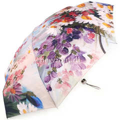 Компактный зонт TRUST с ромашками в стиле импрессионизма