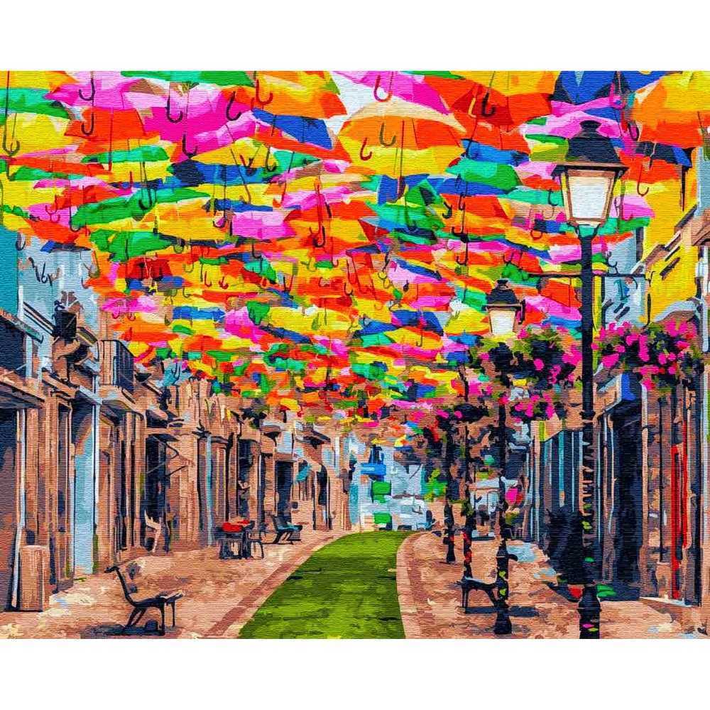 Улица в зонтах